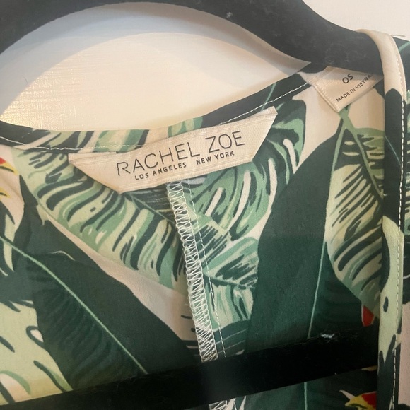 Rachel Zoe Other Rachel Zoe Green Leafy Duster With Tassels Poshmark